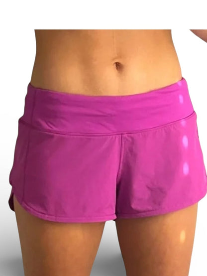 Lululemon Speed Up Low-Rise Lined Short 2.5" Inseam Vivid Plum Sz 8