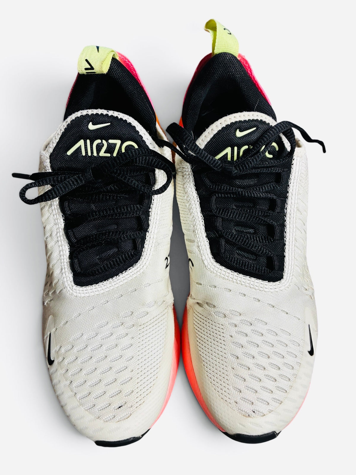 Nike Air Max 270 Women's Summit White Sunset Pulse Women's SIze 6.5 or Youth 5.0