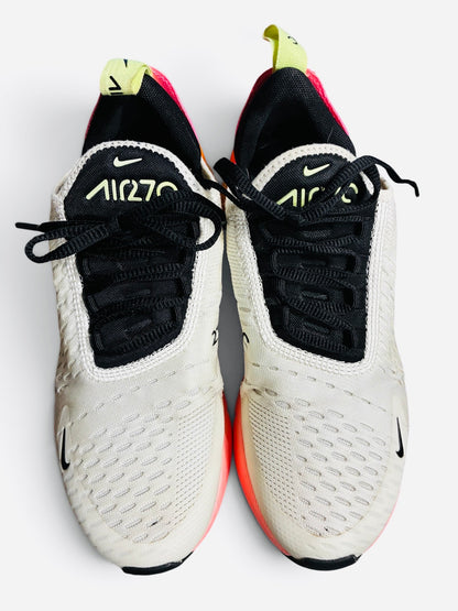 Nike Air Max 270 Women's Summit White Sunset Pulse Women's SIze 6.5 or Youth 5.0